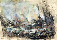 Vision 3. Acrylic on paper. 42 x 30 cms