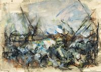 Vision 6. Acrylic on paper. 42 x 30 cms