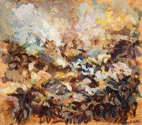 Battle.50 x 40 cms.Oil on panel